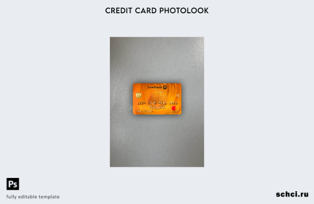 цифровая загрузка Латвия Swedbank Mastercard Photolook передний шаблон
